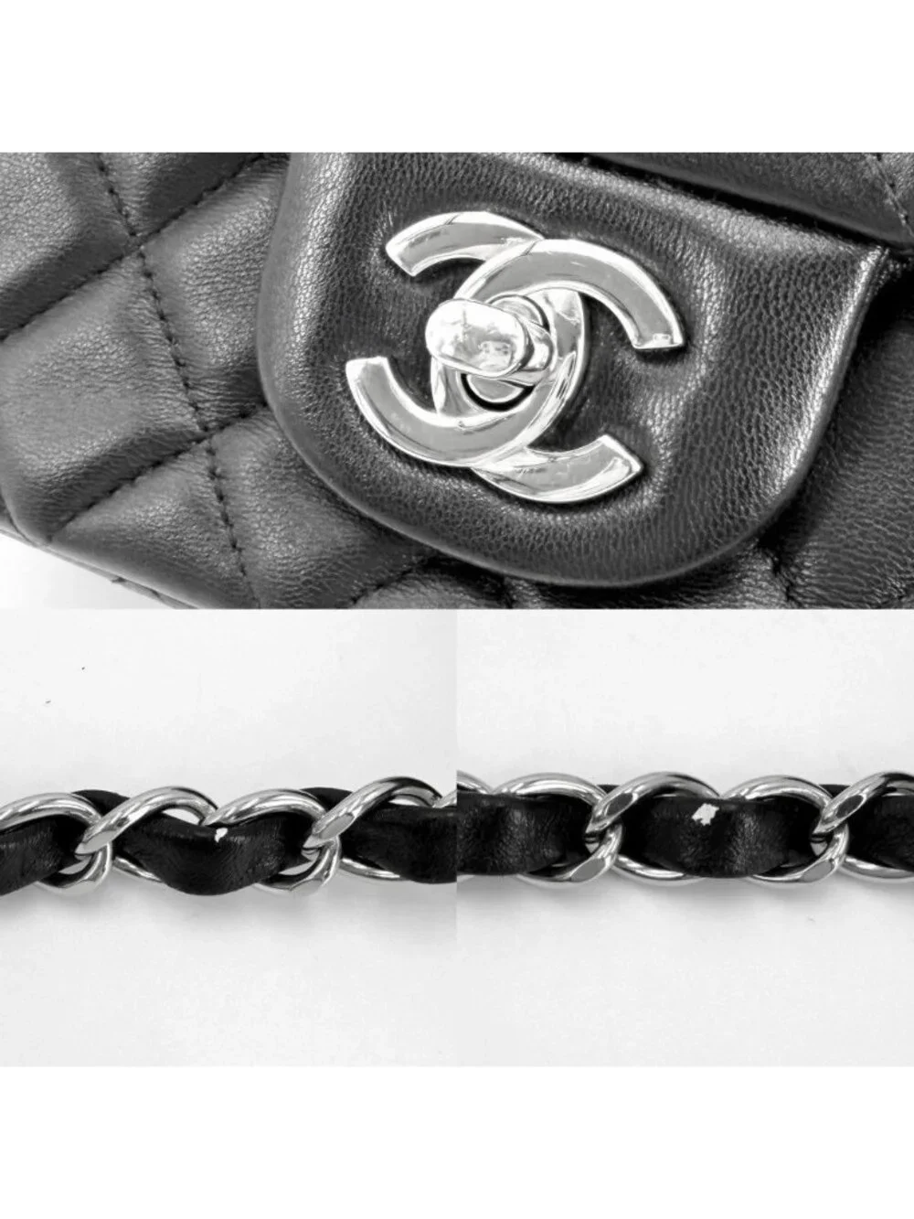 Chanel Shoulder Bag Mini Quilted Chain Turnlock Crossbody Mini CC Logo Lambskin